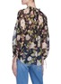 Back View - Click To Enlarge - ALICE & OLIVIA - 'Julius' floral print ruffle neck silk tunic top