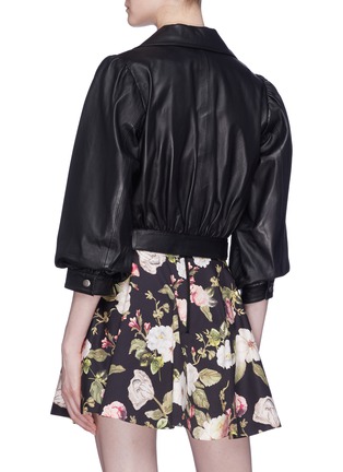 Back View - Click To Enlarge - ALICE & OLIVIA - 'Arlo' leather jacket