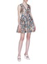 Figure View - Click To Enlarge - ALICE & OLIVIA - 'Becca' floral embellished dress
