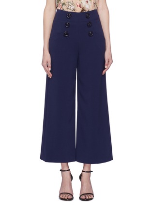 Main View - Click To Enlarge - ALICE & OLIVIA - 'Ferris' button wide leg pants