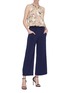 Figure View - Click To Enlarge - ALICE & OLIVIA - 'Ferris' button wide leg pants