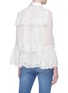 Back View - Click To Enlarge - ALICE & OLIVIA - 'Kartwright' bell sleeve tiered pleated shirt