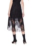 Back View - Click To Enlarge - ALICE & OLIVIA - 'Triss' Chantilly lace high-low skirt