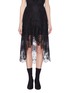Main View - Click To Enlarge - ALICE & OLIVIA - 'Triss' Chantilly lace high-low skirt