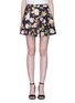 Main View - Click To Enlarge - ALICE & OLIVIA - 'Blaise' floral print pleated mini skirt