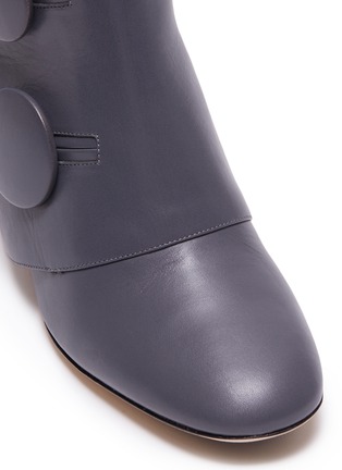 Detail View - Click To Enlarge - RODO - Mock button flap leather ankle boots