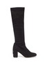Main View - Click To Enlarge - RODO - Stud heel suede knee high boots