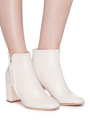 Figure View - Click To Enlarge - RODO - Zip leather ankle boots