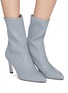Figure View - Click To Enlarge - STUART WEITZMAN - 'Rapture' stretch leather sock ankle boots
