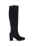 Main View - Click To Enlarge - STUART WEITZMAN - 'Eloise' cylindrical heel suede knee high boots