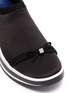 Detail View - Click To Enlarge - STUART WEITZMAN - Stud satin sock sneakers
