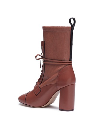 Detail View - Click To Enlarge - STUART WEITZMAN - 'Veruka' lace-up leather mid-calf boots