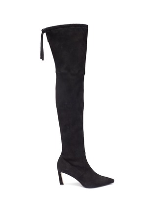 Main View - Click To Enlarge - STUART WEITZMAN - 'Natalia' stretch suede thigh high boots