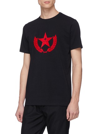 Detail View - Click To Enlarge - 10393 - Star crest print unisex T-shirt