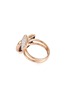 Figure View - Click To Enlarge - ROBERTO COIN - 'Black Jade' diamond 18k rose gold ring