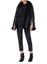 Figure View - Click To Enlarge - ACNE STUDIOS - Zip cuff throatlatch oversized shearling coat
