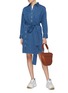 Figure View - Click To Enlarge - ACNE STUDIOS - Belted button placket denim shirt dress