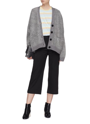 Figure View - Click To Enlarge - ACNE STUDIOS - 'Rives Mohair' brushed granddad cardigan