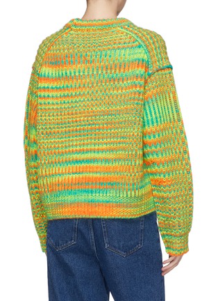 Back View - Click To Enlarge - ACNE STUDIOS - Stripe rib knit sweater