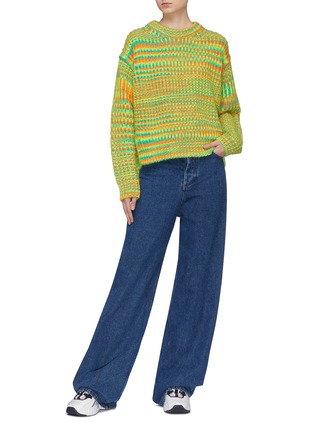Figure View - Click To Enlarge - ACNE STUDIOS - Stripe rib knit sweater