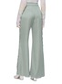 Back View - Click To Enlarge - ACNE STUDIOS - Ruffle outseam satin flared pants