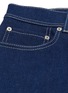  - ACNE STUDIOS - Check roll cuff contrast topstitching straight leg jeans