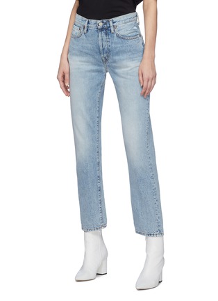 Front View - Click To Enlarge - ACNE STUDIOS - Washed straight leg jeans