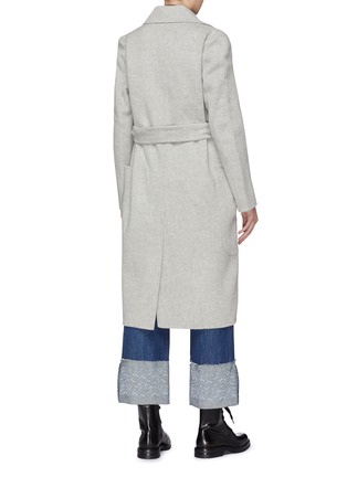 Back View - Click To Enlarge - ACNE STUDIOS - Belted wool-cashmere melton coat