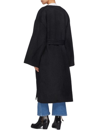 Back View - Click To Enlarge - ACNE STUDIOS - Belted wrap oversized coat