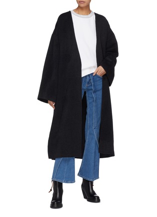 Figure View - Click To Enlarge - ACNE STUDIOS - Belted wrap oversized coat