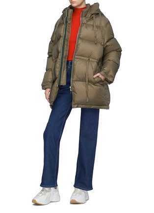 Figure View - Click To Enlarge - ACNE STUDIOS - Drawstring oversized hooded down puffer jacket