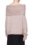 Back View - Click To Enlarge - ACNE STUDIOS - Brushed foldover off-shoulder sweater