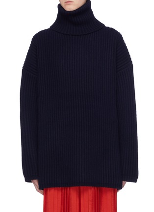 Main View - Click To Enlarge - ACNE STUDIOS - Wool chunky rib knit turtleneck sweater