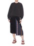 Figure View - Click To Enlarge - ACNE STUDIOS - Logo embroidered oversized sweatshirt