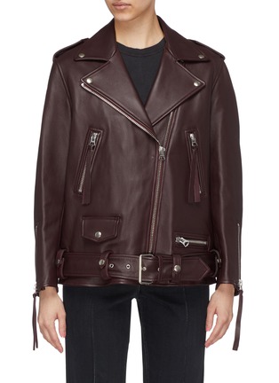 Main View - Click To Enlarge - ACNE STUDIOS - Leather biker jacket