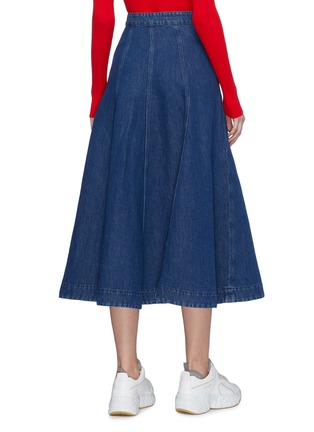 Back View - Click To Enlarge - ACNE STUDIOS - Button front flared denim skirt