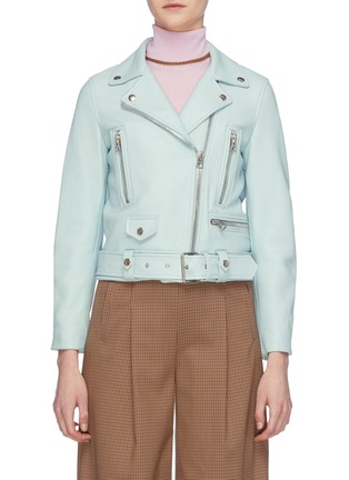 Main View - Click To Enlarge - ACNE STUDIOS - Lambskin leather biker jacket