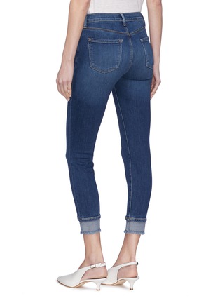 Back View - Click To Enlarge - J BRAND - '835' layered cuff cropped slim fit jeans