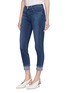 Front View - Click To Enlarge - J BRAND - '835' layered cuff cropped slim fit jeans