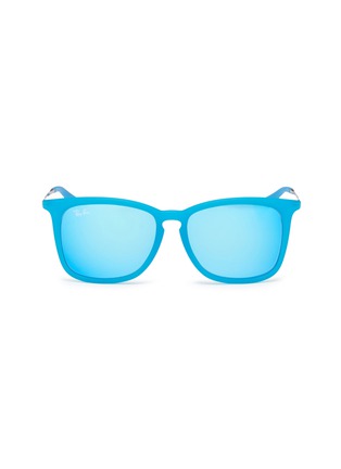 Main View - Click To Enlarge - RAY-BAN - 'RJ9063' rubberised front metal square junior sunglasses