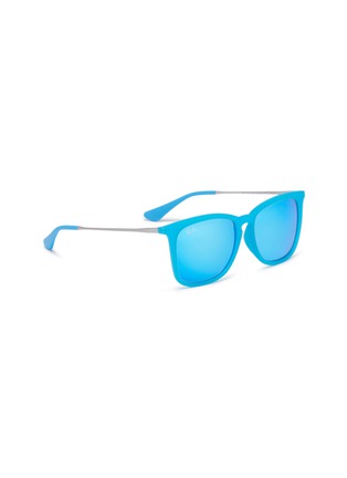 Figure View - Click To Enlarge - RAY-BAN - 'RJ9063' rubberised front metal square junior sunglasses
