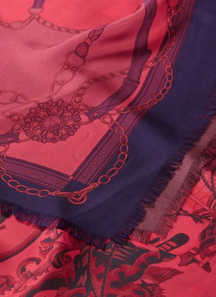 Detail View - Click To Enlarge - FRANCO FERRARI - Nautical print silk twill scarf