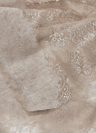 Detail View - Click To Enlarge - FRANCO FERRARI - Needle punch diamond lace scarf