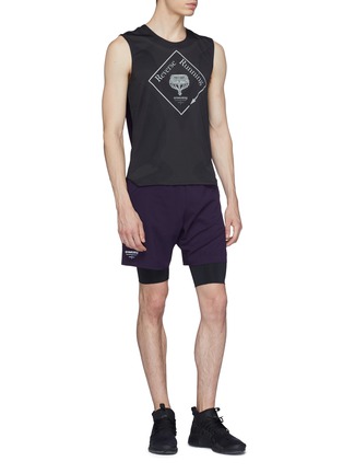 Figure View - Click To Enlarge - NIKELAB - x UNDERCOVER 'Gyakusou' Dri-FIT layered performance shorts