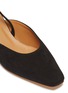 Detail View - Click To Enlarge - LOQ - 'Pia' wooden heel suede slingback pumps