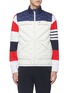 Main View - Click To Enlarge - PERFECT MOMENT - 'Apres' colourblock Airtastic® down puffer gilet