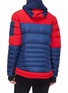 Back View - Click To Enlarge - PERFECT MOMENT - 'Amak' detachable hood colourblock down puffer jacket
