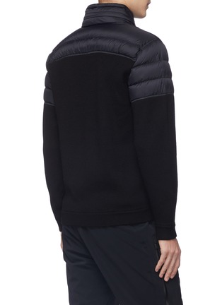 Back View - Click To Enlarge - PERFECT MOMENT - 'Apres' down puffer yoke half-zip sweatshirt