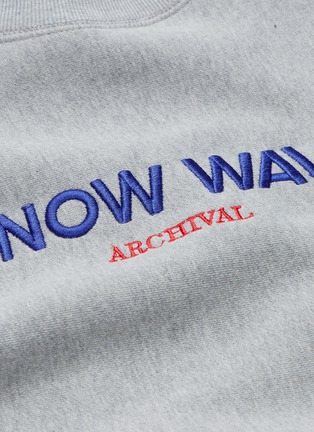  - 10364 - 'Archival' logo embroidered sweatshirt