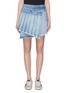 Main View - Click To Enlarge - 72877 - 'Ann' detachable pleated panel asymmetric denim skirt